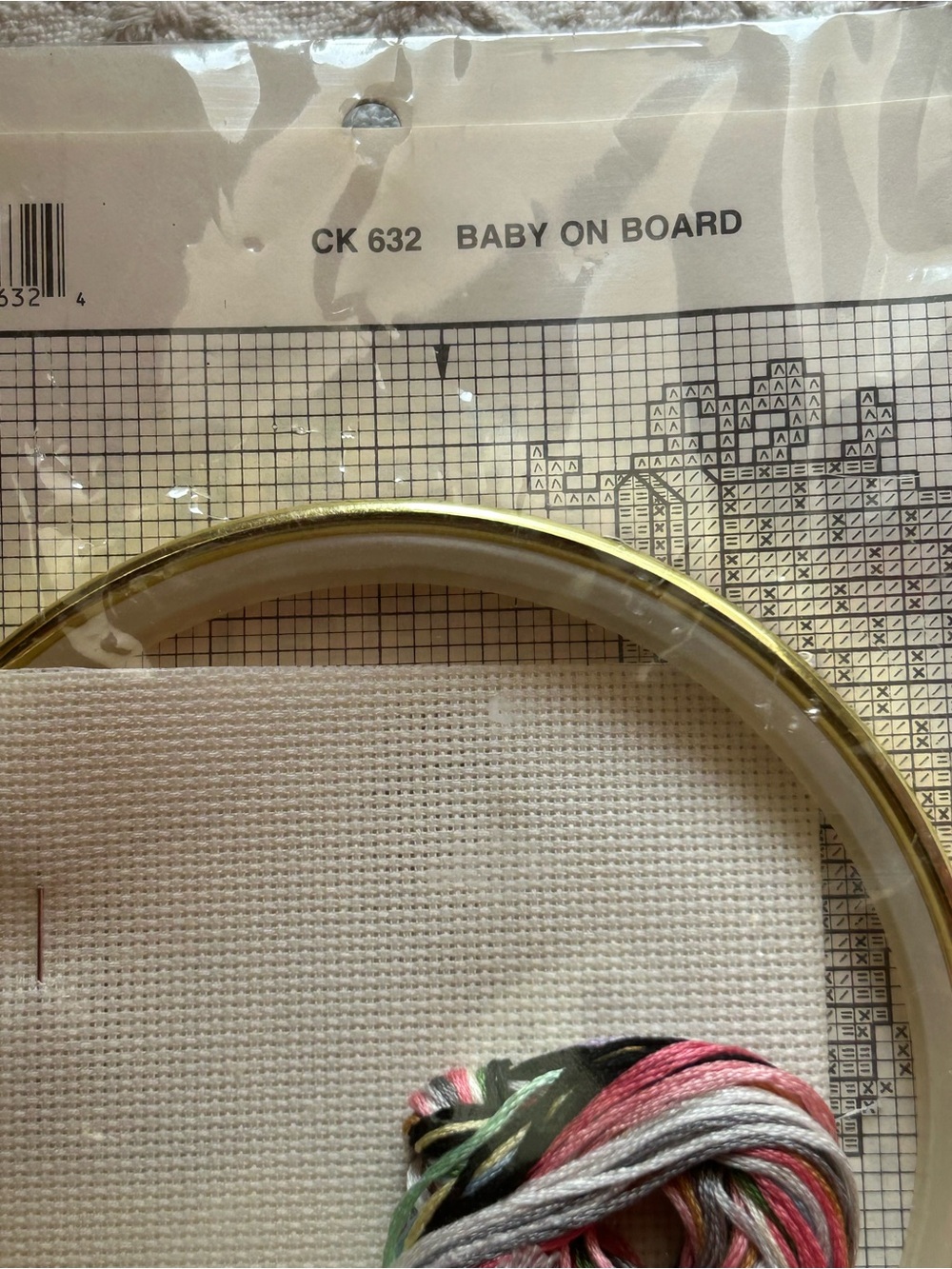 Dale Burdett "Baby on Board" Cross Stitch Kit - CK632 - 1987 Sealed - Picture 7 of 8